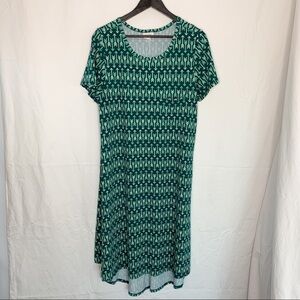 LuLaRoe / “Carly” Arrow Print High-Low Dress